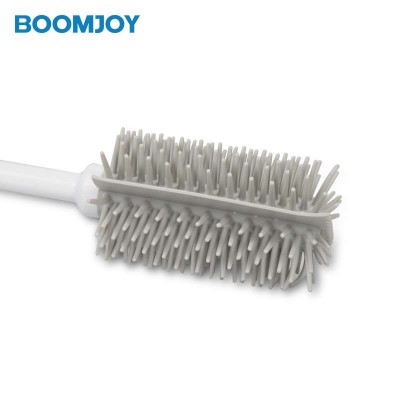 Long Handle Cleaning Milk Bottle Brush Cup TPR head Brush