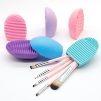 silicone make up brush cleaner Makeup Dryer Professional Silicone Cosmetic Brushes Cleaner Egg