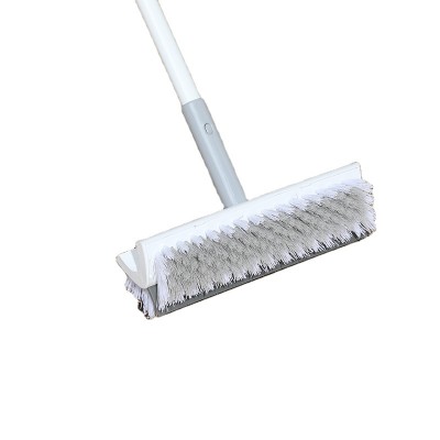 BOOMJOY Multi-functional cleaner floor scrub double brush with long adjustable handle